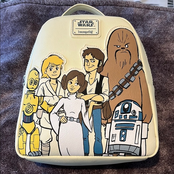 Loungefly | Bags | Star Wars Loungefly Cream Backpack | Poshmark display picture 2
